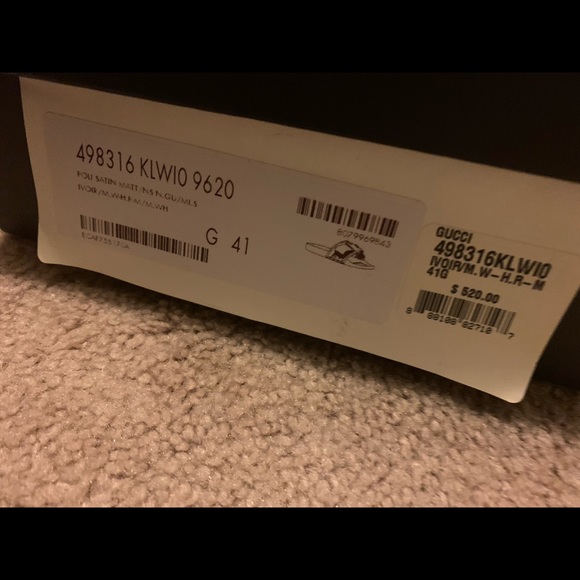 Gucci Cream Pursuit Ribbon Bow Slides Gucci size 41 - Picture 6 of 7